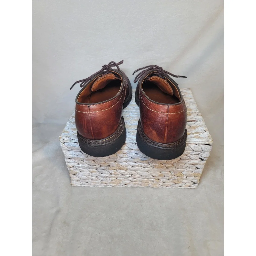 Allen Edmonds Durham Brown Leather Split Toe Derby Shoes Oxfords Mens 9D Office